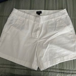 White j crew shorts